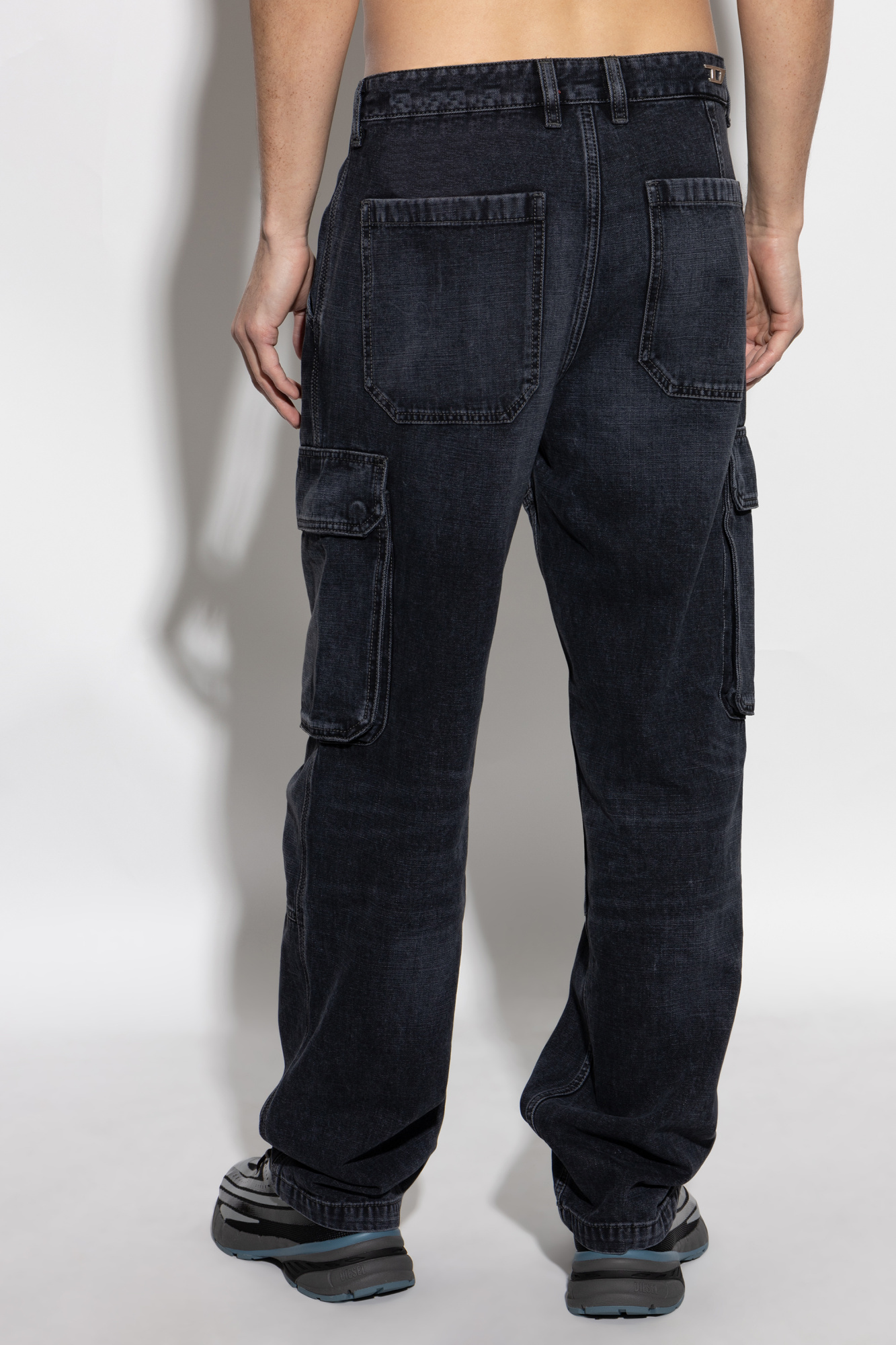 Diesel D-Side Cargo ジーンズ | ブラック | FARFETCH JP